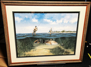 John Dearman - "Golden Moment" - Framed GiClee - Number 75 of 150 Full Sheet - Brand New Custom Sporting Frame