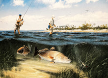 Load image into Gallery viewer, John Dearman Golden Moment - GiClee Half Sheet - Brand New Super Custom Sporting Frame