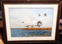 Load image into Gallery viewer, John Dearman Greenwing Teal Original Watercolor Painting Full Sheet Year 1987 - Brand New Super Custom Sporting Frame