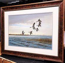 Load image into Gallery viewer, John Dearman - Pintail Flats - Original Watercolor Painting - Full Sheet - Brand New Custom Sporting Frame