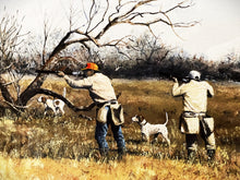 Load image into Gallery viewer, John Dearman Quail 2023 GiClee Full Sheet - Bobwhite Quail Hunting - Brand New Super Custom Sporting Frame