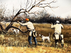 John Dearman Quail 2023 GiClee Full Sheet - Bobwhite Quail Hunting - Brand New Super Custom Sporting Frame