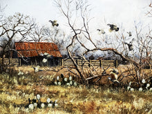 Load image into Gallery viewer, John Dearman Quail 2023 GiClee Full Sheet - Bobwhite Quail Hunting - Brand New Super Custom Sporting Frame