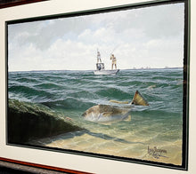 Load image into Gallery viewer, John Dearman - Redfish 2008 - GiClee Full Sheet - Brand New Custom Sporting Frame