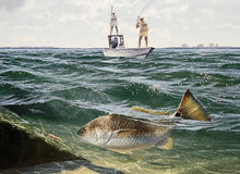 Load image into Gallery viewer, John Dearman Redfish 2008 GiClee Full Sheet - Brand New Custom Sporting Frame