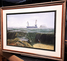 Load image into Gallery viewer, John Dearman Speckled Trout 2008 Giclee Full Sheet Artist Proof - Brand New Custom Sporting Frame