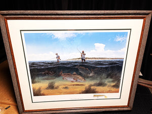 John Dearman - Trick Or Treat & Stingray Reds - Lithograph Set With Remarque Matched Set - Brand New Custom Sporting Frame