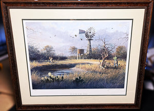 John Dearman The Late Show Lithograph - Brand New Super Custom Sporting Frame
