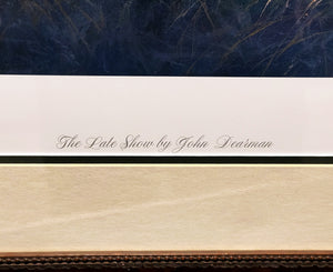 John Dearman The Late Show Lithograph - Brand New Super Custom Sporting Frame