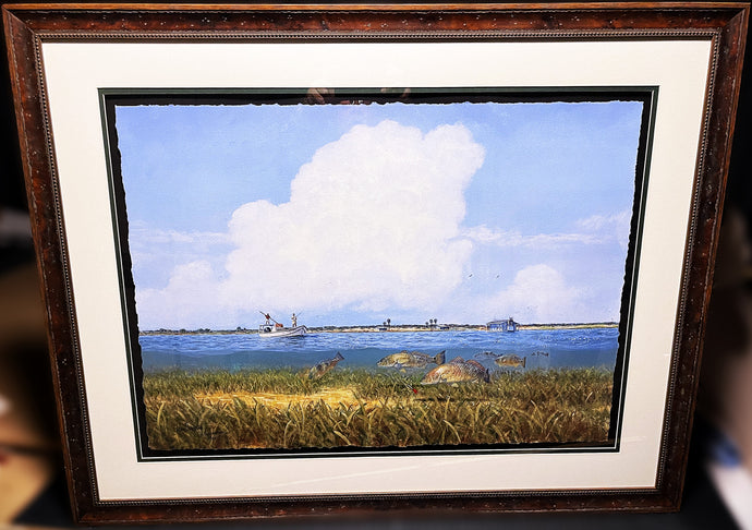 John Dearman The Meadows GiClee Full Sheet - Brand New Super Custom Sporting Frame