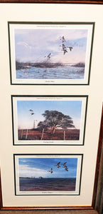 John Dearman 1986 Coastal Conservation Association CCA Matched Triple Set Series- Brand New Super Custom Sporting Frame
