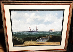 John Dearman - Speckled Trout 2007 - FS GiClee Speckled Trout - Brand New Custom Sporting Frame