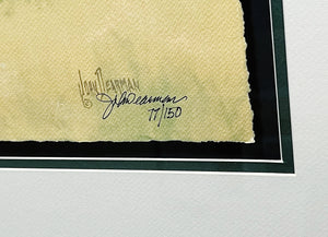 John Dearman Trout 2014 GiClee Full Sheet - Brand New Custom Sporting Frame