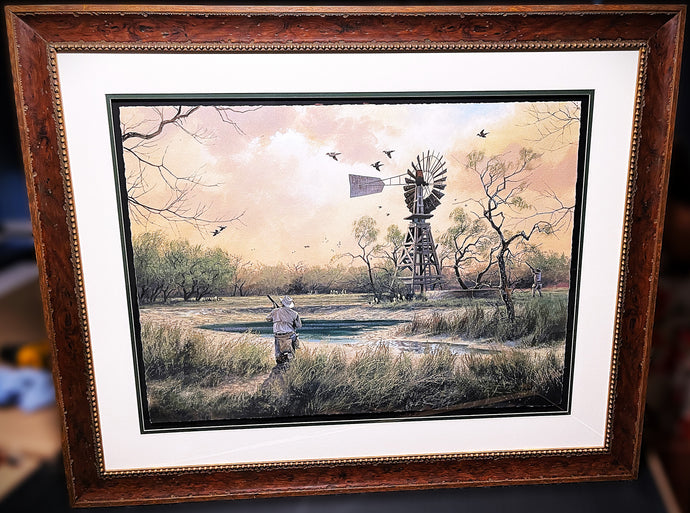 John Dearman Windmill Dove GiClee Full Sheet - Brand New Super Custom Sporting Frame