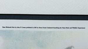 John P. Cowan Coming Home Lithograph - Pintail Duck Hunting - Brand New Super Custom Sporting Frame