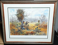 Load image into Gallery viewer, John P. Cowan Coming To Horns Lithograph Year 1990 - Brand New Super Custom Sporting Frame