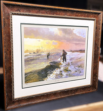 Load image into Gallery viewer, John P. Cowan First Bar - Lithograph - Coastal Conservation Association CCA Dinner Print Year 1989 - Brand New Super Custom Sporting Frame