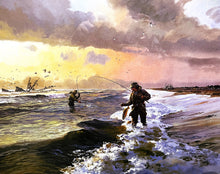 Load image into Gallery viewer, John P. Cowan First Bar - Lithograph - Coastal Conservation Association CCA Dinner Print Year 1989 - Brand New Super Custom Sporting Frame