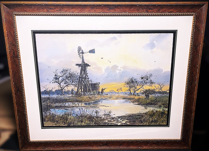 John P. Cowan Hot Tank GiClee Full Sheet - Brand New Super Custom Sporting Frame