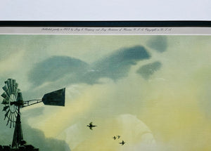 John P. Cowan Hot Tank Lithograph Year 1973 - Brand New Super Custom Sporting Frame