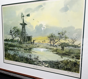 John P. Cowan Hot Tank Lithograph Year 1973 - Brand New Super Custom Sporting Frame