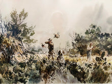 Load image into Gallery viewer, John P. Cowan Quail Tree Lithograph Print Year 1969 - Brand New Custom Sporting Frame