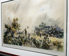 Load image into Gallery viewer, John P. Cowan Quail Tree Lithograph Print Year 1969 - Brand New Custom Sporting Frame