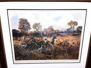 John P. Cowan Quick Draw Lithograph Year 1985 - Brand New Super Custom Sporting Frame