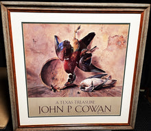 Load image into Gallery viewer, John P. Cowan A Texas Treasure Lithograph Quality Poster Print Framed - Brand New Super Custom Sporting Frame