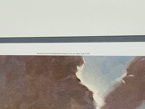 John P. Cowan "The Island" Oversize Owners Edition Lithograph Print - Classic Canada Goose Scene Published and Printed 1995 - Mint Condition - Brand New Custom Sporting Frame