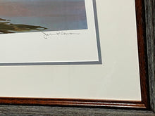 Load image into Gallery viewer, John P. Cowan &quot;The Island&quot; Oversize Owners Edition Lithograph Print - Classic Canada Goose Scene Published and Printed 1995 - Mint Condition - Brand New Custom Sporting Frame