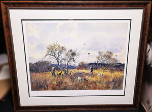 John P. Cowan Upwind Downwind Lithograph Rare Artist Proof Year 2003- Brand New Super Custom Sporting Frame