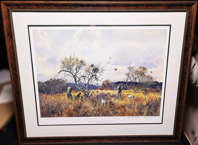 John P. Cowan Upwind Downwind Lithograph Rare Artist Proof Year 2003- Brand New Super Custom Sporting Frame