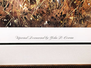 John P. Cowan Upwind Downwind Lithograph Rare Artist Proof Year 2003- Brand New Super Custom Sporting Frame