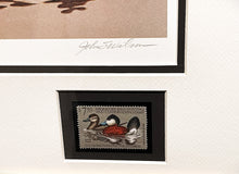 Load image into Gallery viewer, John S. Wilson 1981 Federal Migratory Duck Stamp Print With Double Stamps - Brand New Super Custom Sporting Frame