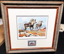 Load image into Gallery viewer, Ken Carlson 1982 North American Wild Sheep Foundation With Stamp - Brand New Custom Sporting Frame