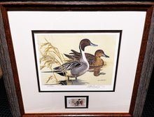 Load image into Gallery viewer, Ken Carlson 1982 Texas Waterfowl Duck Stamp Print With Stamp - Brand New Super Custom Sporting Frame  ***  SPRING SPECIAL  ***