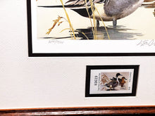 Load image into Gallery viewer, Ken Carlson 1982 Texas Waterfowl Duck Stamp Print With Stamp - Brand New Super Custom Sporting Frame  ***  SPRING SPECIAL  ***