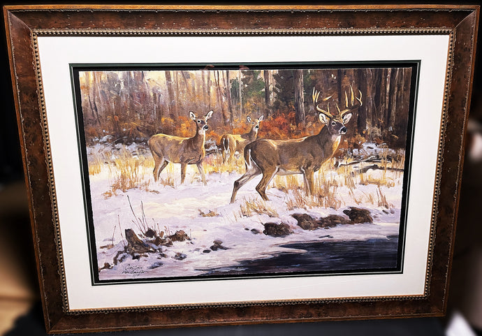 Ken Carlson A Faint Sound GiClee Full Sheet - Brand New Super Custom Sporting Frame