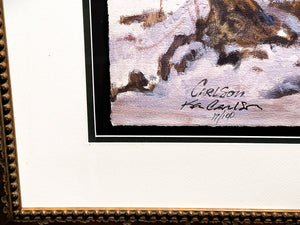 Ken Carlson A Faint Sound GiClee Full Sheet - Brand New Super Custom Sporting Frame