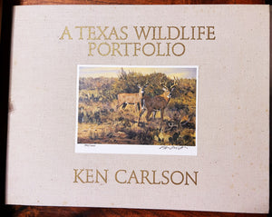 Ken Carlson A Texas Wildlife Portfolio 6 GiClee's -Brand New Super Custom Sporting Frame