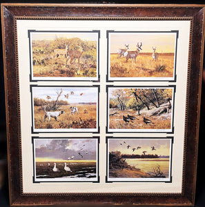 Ken Carlson A Texas Wildlife Portfolio 6 GiClee's - Super Custom Brand New Sporting Frame