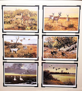 Ken Carlson A Texas Wildlife Portfolio 6 GiClee's - Super Custom Brand New Sporting Frame