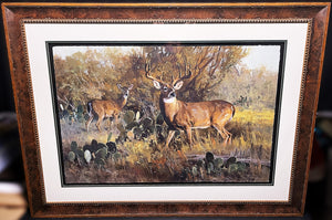 Ken Carlson Advancing Shadows GiClee Full Sheet - Brand New Super Custom Sporting Frame