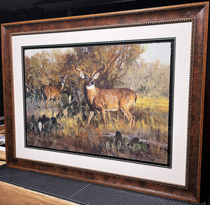 Ken Carlson Advancing Shadows GiClee Full Sheet - Brand New Super Custom Sporting Frame