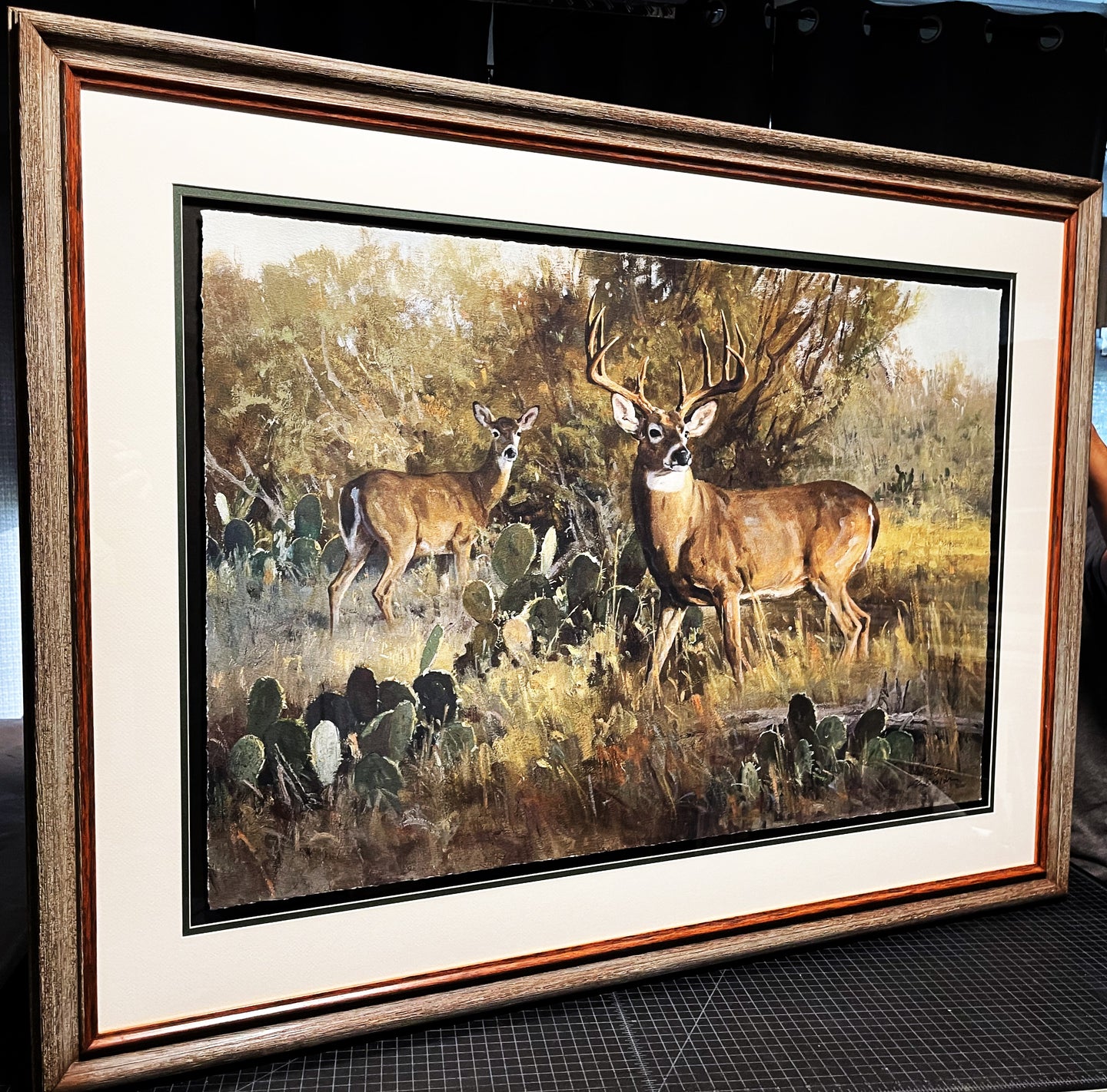 Ken Carlson - Advancing Shadows - FS GiClee - Brand New Custom Sporting Frame