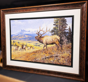 Ken Carlson Challenge At Banded Peaks GiClee Full Sheet - Brand New Super Custom Sporting Frame