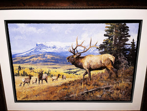 Ken Carlson Challenge At Banded Peaks GiClee Full Sheet - Brand New Super Custom Sporting Frame