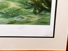 Load image into Gallery viewer, Larry Haines Oyster Bar Lithograph Redfish Remarque - Brand New Super Custom Sporting Frame