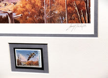 Load image into Gallery viewer, Larry Toshik 1987 Ducks Unlimited Stamp Print With Stamp - Brand New Custom Sporting Frame